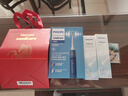 飞利浦（PHILIPS）声波电动牙刷钻石3系 生日礼物情侣款送男生女友微泡水流HX5181/02 蓝色 实拍图