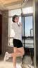 浪莎鲨鱼裤女夏季薄款收腹提臀瑜伽打底裤防走光可外穿无痕三分安全裤 实拍图