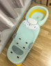 世纪宝贝（babyhood）儿童洗头躺椅 折叠宝宝洗澡神器可坐躺家用洗发床PVC软垫 清新绿 实拍图