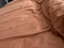 京东京造意式瓷磨四件套 60支长绒棉磨毛A类100%纯棉全棉床单被套床上冬天保暖双人 1.8m枫叶棕 实拍图