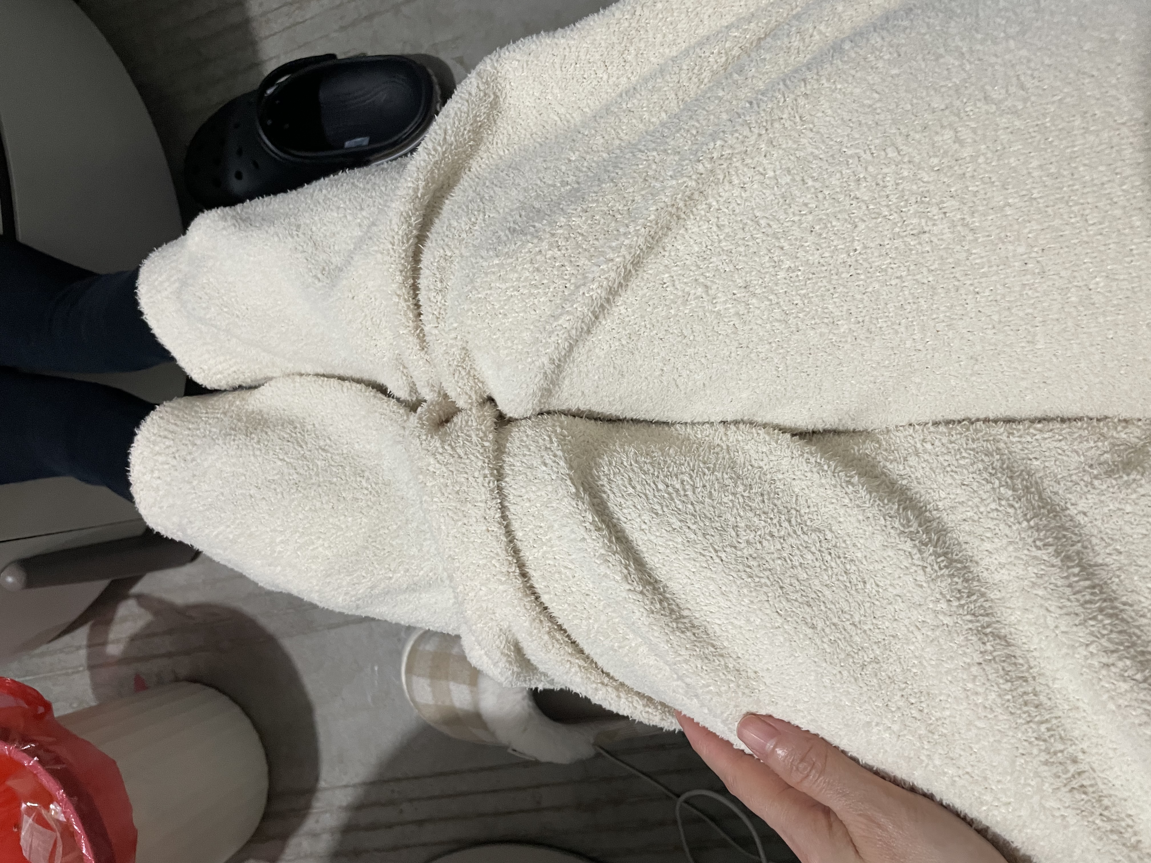 蕉内【王一博同款】绒绒500E睡衣男女士保暖情侣家居服套装冬季可外穿 【女圆领】锂白 XL 实拍图