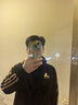 阿迪达斯（adidas）运动套装男春季跑步运动套装防风夹克直筒裤两件套 黑金 XL 实拍图