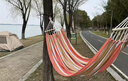尚烤佳（Suncojia）吊床 户外加宽帆布彩虹吊床 秋千 双人宿舍吊篮 防侧翻吊椅 实拍图