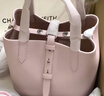 CHARLES&KEITH简约通勤手提水桶包菜篮子包生日送女友母亲节礼物CK2-10151518 Cotton Candy Pink棉花糖粉 S 实拍图
