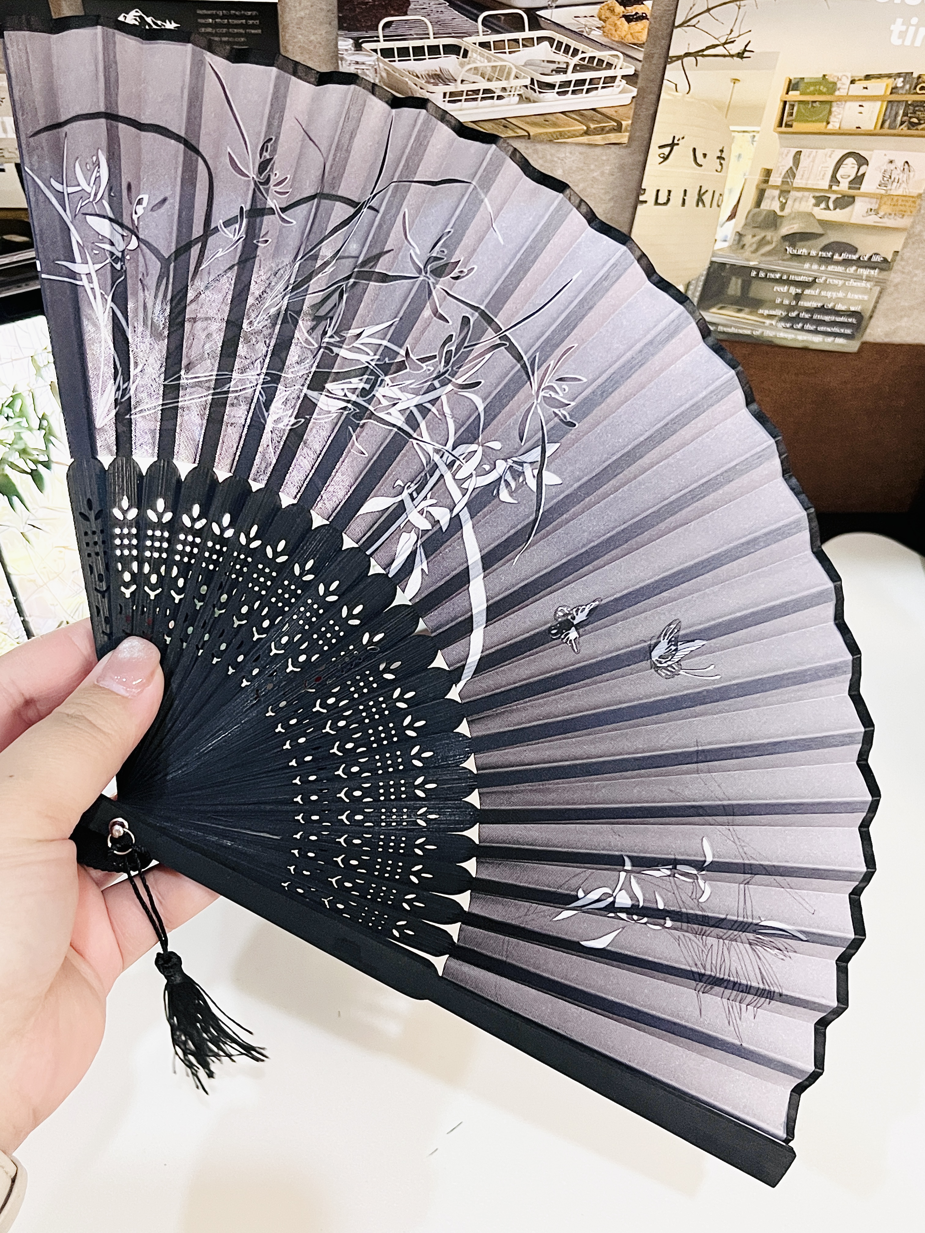繁夏中国风折叠小扇子随身携带古风汉服马面裙舞蹈新中式夏天降温折扇 实拍图