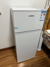 HYUNDAI（韩国现代）小冰箱迷你小型家用冷藏冷冻宿舍出租房办公室双开门二门电冰箱节能省电 100L白【一级能效+租房必备】 实拍图