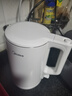 美的（Midea）电热水壶家用烧水壶泡茶0涂层食品级304不锈钢自动断电双层防烫全钢无缝1.5L大容量 MK-HJ1566 实拍图