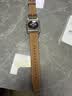 MSSM适用苹果手表表带apple watch小牛皮iwatchS11/ultra3/S10/9/8/SE3针扣真皮表带 咖色49/46/45/44 实拍图