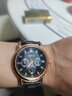 正品男士手表高档休闲石英表简约气质男表皮带高颜值罗马时尚腕表 黑色运动款 实拍图