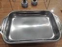 【爆款好物】不锈钢烤鱼盘烤面包盘子烧烤小龙虾盘干锅长方形盘 小号浅款 实拍图
