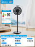 美的（Midea）【超级单品】七叶轻音立式电风扇家用柔风落地扇台式桌面小型风扇大风量节能摇头宿舍电扇 SAF30AB 实拍图
