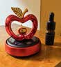 齐选汽车摆件车载太阳能旋转香水摆饰中控台苹果心形摆饰车装饰用品男 中国红【缤纷】 实拍图
