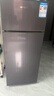 HYUNDAI（韩国现代）小冰箱迷你小型家用冷藏冷冻宿舍出租房办公室双开门二门电冰箱节能省电 100L灰【租房神器+行业热卖】 实拍图