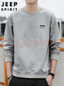 JEEP SPIRIT吉普卫衣男春季韩版圆领宽松男士百搭长袖打底衫 灰色 XL 实拍图