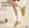 京东京造【羽绒布】棉拖鞋厚底冬季居家室内防滑女士姜黄色40-41 实拍图