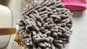 洁丽雅（Grace）擦手球17*17cm*2条雪尼尔加厚吸水巾厨房卫生间浴室抹布 白灰 实拍图