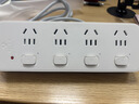 公牛（BULL）分控插座/插线板/插排/排插/接线板/宿舍家用桌面拖线板  3C认证  4位分控全长1.8米 独立开关 实拍图