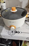 荣事达（Royalstar）电煮锅多功能蒸煮煎炒一体电热锅宿舍学生煮面锅家用电火锅一锅多用途电炒锅炒菜不粘锅插电小电锅 多功能电煮锅【带蒸笼】送8礼 特厚款28cm（适合4-6人） 实拍图
