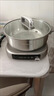 九阳（Joyoung）0涂层IH秒涮电火锅火锅专用锅电锅家用4-8人分体式可拆洗多功能电蒸锅不锈钢电煮锅6L火锅锅GN12 实拍图