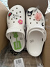 卡骆驰（CROCS）白鹿同款经典云朵洞洞鞋时尚百搭女鞋花园鞋沙滩鞋|206750 白色-100(含智必星) 36 /37(230mm) 实拍图