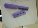 无线直发梳【戴森平替】负离子便携蓬松神器温控直卷两用男女通用内扣高颅顶不伤发便携礼物 紫色 30mm 【旗舰款】蓬松高颅顶+防烫设计 实拍图