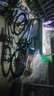 EG7山地自行车成人学生变速越野单车双减震赛车26寸青少年男女公路车 辐条-黑蓝【减震座鞍 减震前叉】 26寸21速【适合：160-180CM】 实拍图