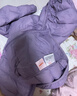鸭鸭（YAYA）儿童轻薄羽绒服短款小童中大童连帽男女童2023秋冬洋气童装外套 浅紫 100 实拍图