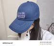 CACUSS棒球帽女字母刺绣帽子女春季鸭舌帽棉质软顶显脸小遮阳帽女 星蓝 实拍图
