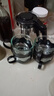 一壶四杯茶壶套装 大容量玻璃茶杯带滤网耐高温水壶茶具无底座 1000ML一壶+四杯套装 1件 实拍图