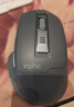 英菲克（INPHIC）M9 无线鼠标可充电轻音办公人体工学电脑台式笔记本2.4G通用便携Typec 灰【可视电量】 实拍图