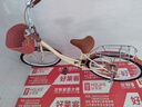 凤凰（Phoenix）自行车女款老式城市通勤新型省力轻便实心胎变速上班代步复古单车 密封全轴承【双层铝合金轮】芭蕾黄 26寸充气胎【身高1.55-1.85米】 实拍图