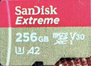 闪迪（SanDisk）256GB TF(MicroSD)内存卡 4K极速金卡A2 V30 U3行车记录仪 运动相机无人机 监控存储卡 读190MB/s 实拍图