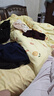 梦洁家纺床上四件套纯棉100%全棉床单四件套床单枕套被罩透气套件 1.5米床被套200x230cm 蜜柚 实拍图