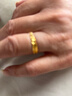 赛菲尔 黄金戒指活口女戒满天星足金999.9送女友礼物 约2.35-2.45克 实拍图
