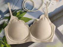 ubras花瓣杯软支撑文胸罩细肩带女士内衣女无钢圈聚拢椰青灰-背勾L 实拍图