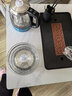 懿居实木茶桌家用可移动小茶车岩板茶台一体式电磁炉茶几客厅功夫茶具 实木可移动茶台·暖白色【软包储物凳*2】 实拍图