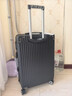 梵地亚拉杆箱万向轮耐磨抗摔行李箱24英寸男女大容量轻盈旅行箱 黑色 实拍图