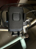 新款电动车摩托车后视镜手机支架户外骑行防震自行车导航支架工厂 车把款+防抖机械卡扣 通用款 实拍图