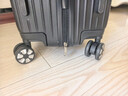 梵地亚拉杆箱万向轮耐磨抗摔行李箱24英寸男女大容量轻盈旅行箱 黑色 实拍图
