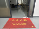 入户地垫欢迎光临商用进门脚垫PVC丝圈门垫子地毯出入平安防滑垫 加厚红色欢迎光临 80*120cm 实拍图