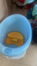 世纪宝贝（babyhood）维尼浴桶 儿童泡澡桶 宝宝加厚洗澡盆 婴儿游泳桶赠浴凳 304蓝 实拍图