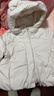 迷你巴拉（minibala）婴儿羽绒服冬季新款男女童加厚保暖洋气宝宝厚款保暖外套 奶油白50311 【高标白鸭绒】 110 【充绒量79.8g】 实拍图