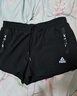 匹克泳裤男泳衣男防尴尬速干宽松平角沙滩裤双层温泉海边度假黑2XL 实拍图