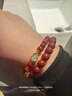 今夕朱砂手串女士手链转运珠佛珠本命年马年送女友情侣礼物礼品 6mm朱砂玉葫芦手链女 实拍图