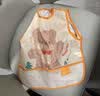 贝瑞加（Babyprints）围兜婴儿罩衣儿童吃饭宝宝围嘴防溅水油反穿衣2件装 青龙环游 实拍图