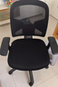 得力（deli）4900S 人体工学靠背办公椅/电脑椅/职员椅 可升降转椅舒棉坐垫 黑 实拍图