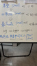 得力U型双面升降白板写字板 小黑板家用儿童教学培训记事板翻转折叠白板纸可擦磁性黑板支架式90*60cm 实拍图