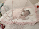 南极人婴儿蚊帐罩宝宝小床蒙古包全罩式防蚊罩儿童可折叠通用蚊帐粉色 实拍图
