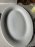 友来福鱼盘陶瓷蒸鱼盘白瓷盘子家用12英寸纯白西餐盘饺子盘酒店家用商用 实拍图