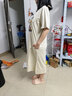 革曼孕妇装夏装2026新款孕妇连衣裙时尚短袖宽松长款过膝孕妇裙子夏季 奶茶色 L(建议105-125斤) 实拍图